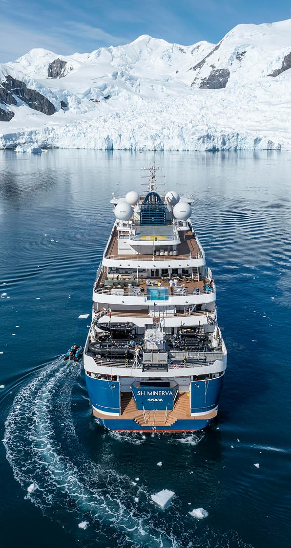 Explorer on ship deck